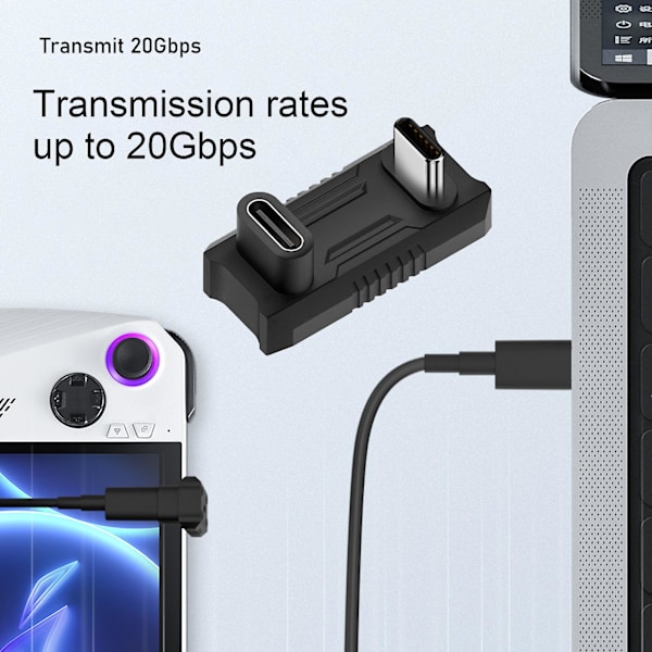 Snabbladdningsadapter 8K-kompatibilitet 140W PD3.1-adapter för ASUS ROG Ally [GGL] Black