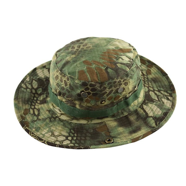 Maastokuvioitu taktinen airsoft-sniper boonie -hattu metsästyshattu kalastus ulkoilu leveälierinen lippis unisex ulkoilu vaelluslippis LGL MR 59CM