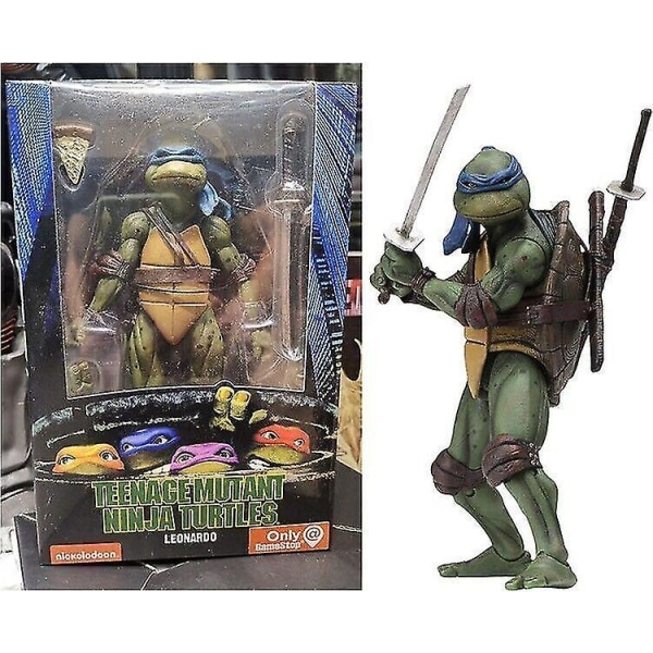 Ninja Turtles 1990 film 7" Neca Tmnt Teenage Movable Toys Mutant Action Figure Leonardo