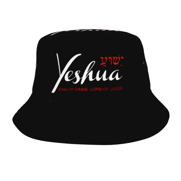 Yeshua Jesus Christian Bucket Hat For Women Men Sun Hats Beach Fishing Cap Unisex Travel Outdoor Caps [LGL]
