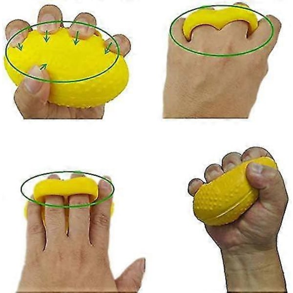 Fingergreppsboll, Träningsutrustning för rehabilitering av hemiplegi efter stroke, Handfingerstyrka Massagegreppsboll (LGL)