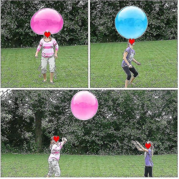 Bubble Ball Lelu aikuisille Lapsille Puhallettava pallo Beach En Ball Pehmeä kumipallo[GL] pink