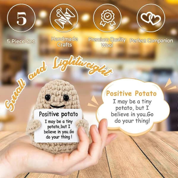 Positiv Potatis Virkad Docka, 5 delar (LGL)