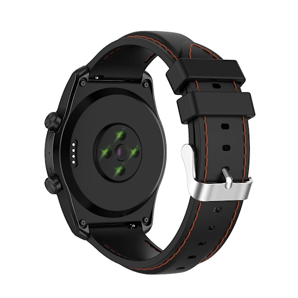 Justerbar silikonearmbånd til TicWatch Pro 3 Smartwatch [GGL] Black