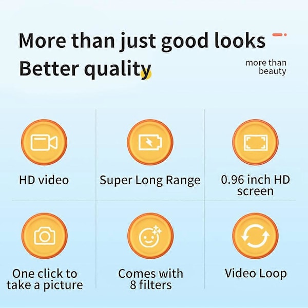 Mini Retro -kamera näytöllä HD 1080P Mini Avaimenperäkamera Kompakti Vloggauskamera Lapsille LGL A