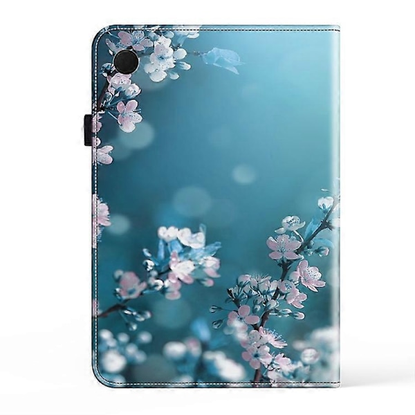 För Samsung Galaxy Tab A9+ Kristalltextur Målat Läder Tablet Fodral LGL Plum Bossom