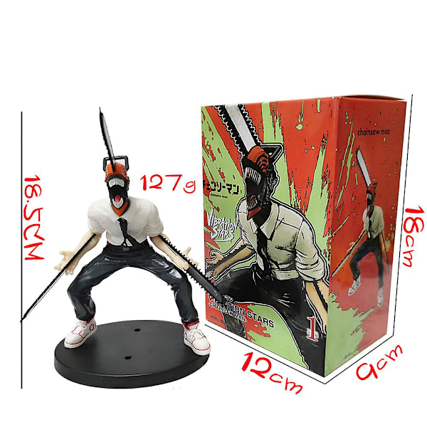18,5 cm Anime Chainsaw Man Denji Actionfigur Samlarobjekt Modell PVC-docka Present till Chainsaw Man-fans
