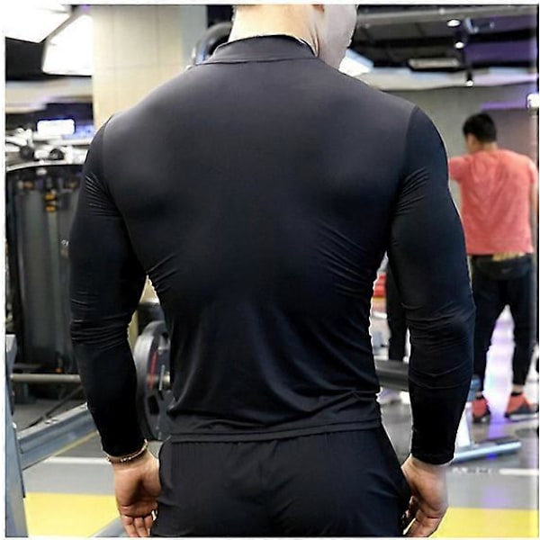 Sommer herre fitness træning åndbar kortærmet europæisk hurtigtørrende tøj herre sportsmode langærmet T-shirt LGL Royal Blue s