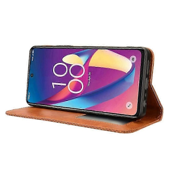 Kotelo sopii TCL 50 XL 5G lompakolle PU-nahka magneettisella sulkimella LGL Brown