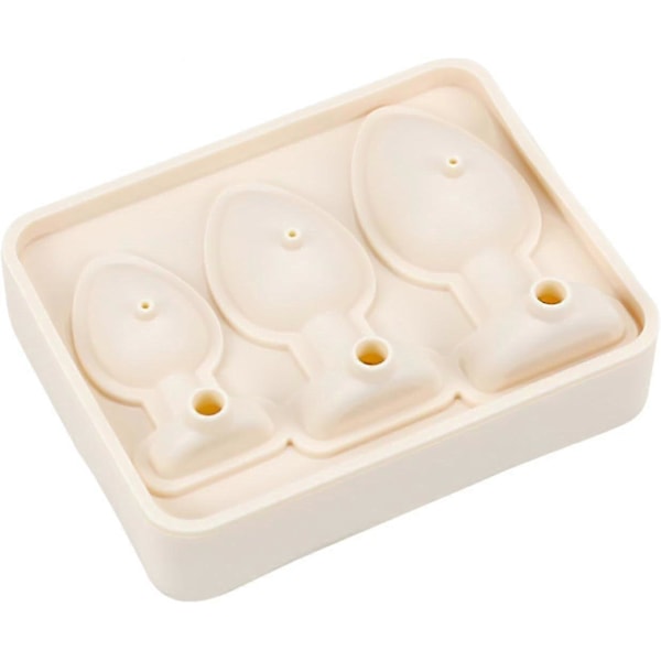 Prank Butt Plug Formede Isterningebakker, Sjov Silikoneform til DIY Kage Chokolade Slik LGL Beige