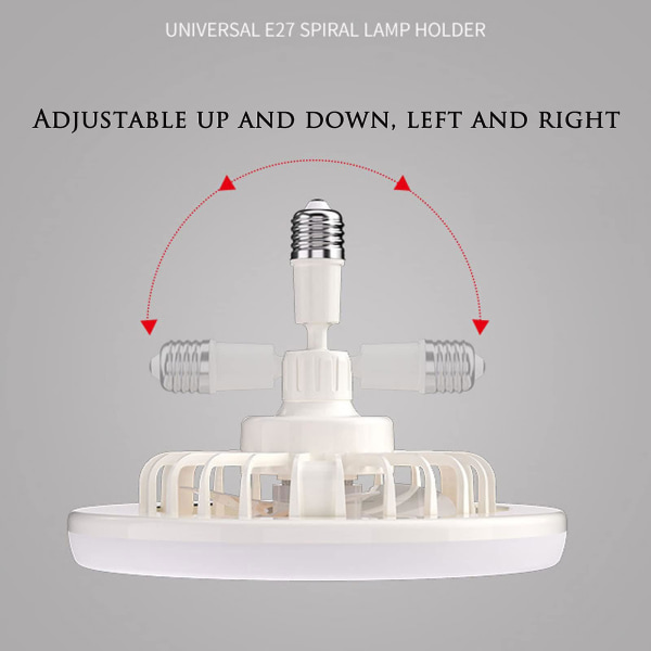 Uusi 30 W:n kattotuuletin valaisimella E27-muunninjalustalla kaukosäätimellä makuuhuoneeseen, olohuoneeseen, hiljainen, 3 nopeutta, 3 väriä himmennettävissä [LGL]