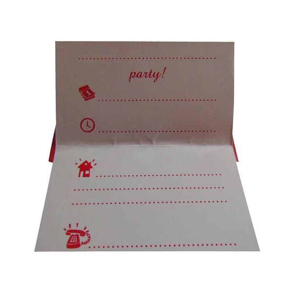 Invitationer (Pakke med 6) (LGL) Red One Size