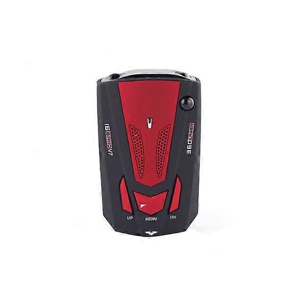 360 asteen auton 16 kaistan V7 GPS-nopeusvaroitus tutkanpaljastin äänihälytys laser LED LGL Red