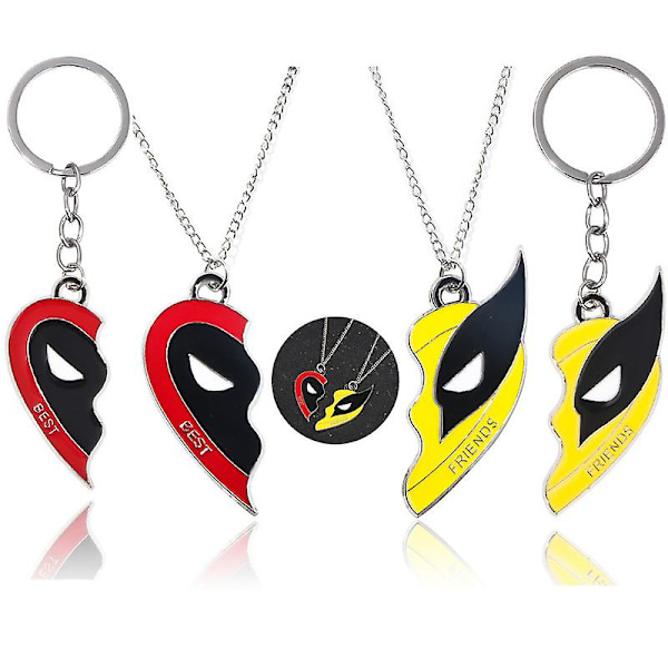 New Personalized Deadpool 3 Movie Derived Surrounding Wolverine Best Friends Necklace Gift [GGL]