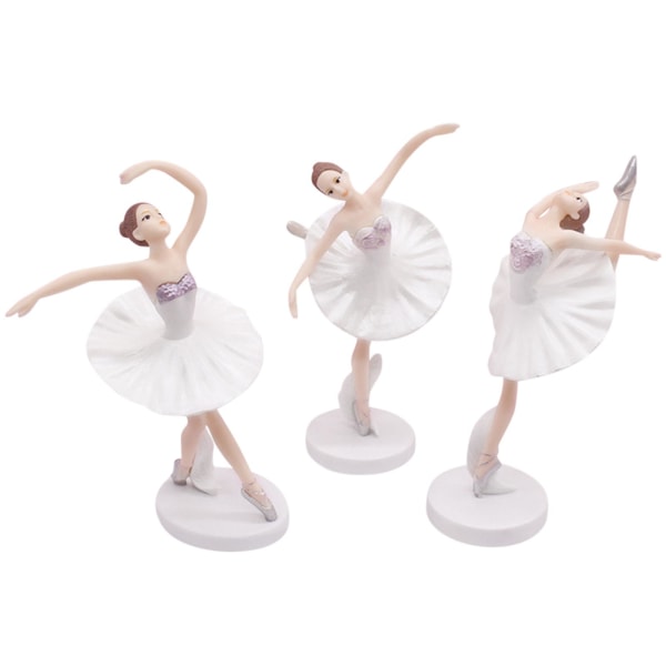 Ballet Girls Figurine Wedding Birthday Cake Topper Doll House Ornament [LGL]