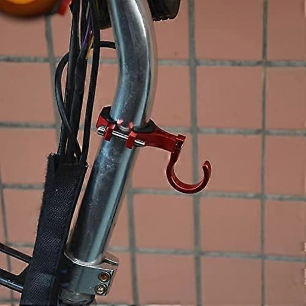 Grå aluminium elscooter krok, Xiaomi metall främre krok, väska och hjälmkrok, multifunktionell krok för scooter tillbehör (LGL)