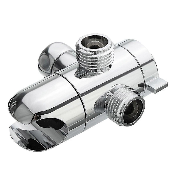 Way Shower Arm Diverter, 1/2\" Vinkelventil Monteringsbrakett for Håndholdt Dusj Baderom Universelle Dusjkomponenter Krom (LGL)