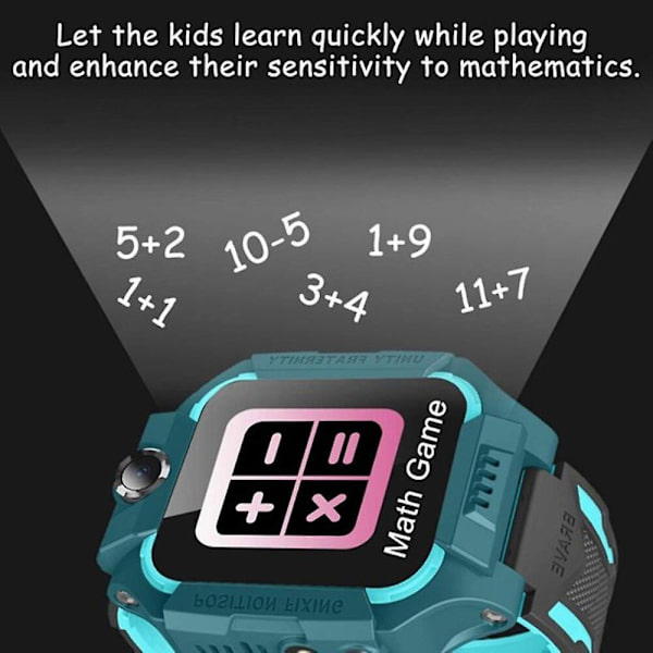 Barn 4G Smart Watch för pojkar flickor SOS GPS plats videosamtal kamera vattentät klocka SIM-kort för barn Smart Wrist Watch [GGL] Smart Watch Red