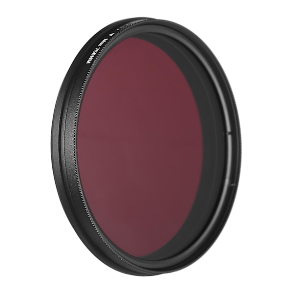 FOTGA 62mm Justerbart Infrarött Filter IR Pass X-Ray Linsfilter Variabelt från 530nm till 750nm Kompatibelt LGL Black Pack of 1