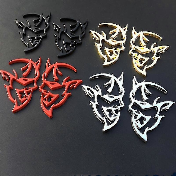 3D Metall Hellcat Bil Logo Dør Skjerm Side Klistremerker Badge Dekor Bakluke Emblem Klistremerke For Dodge Challenger Jeep LGL H-01