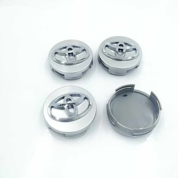 Toyota 4 62 mm Hjulkapsel til Sort Logo (LGL)