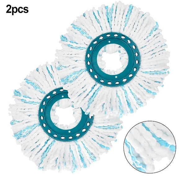 Mukava setti, jossa kaksi moppipään vaihtopäätä Leifheit Clean Disc Mop Ergo LGL -moppiin