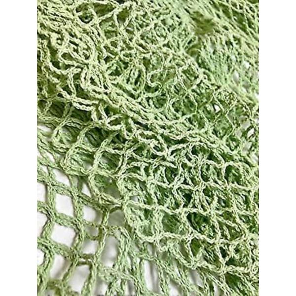 2 stk. Net Mesh Indkøbsposer Lysegrøn (LGL)