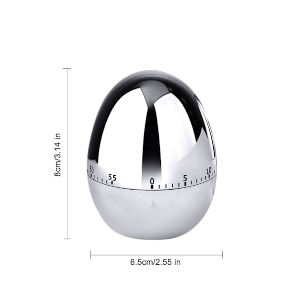 Självdisciplinerad multifunktionell kökstimer Köksbakningspåminnelse Studentinlärningspåminnelse Timer Flye0793 [GGL] Silver One Size