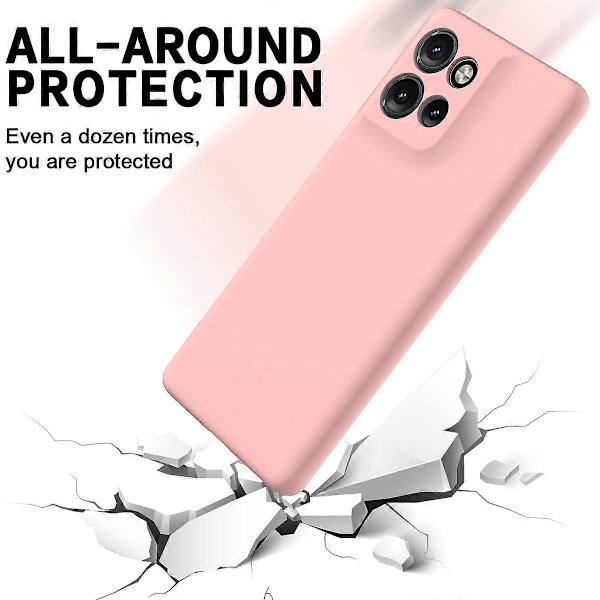 Motorola Edge 50 Neo 5G -kotelo, nestemäinen silikoni, naarmuuntumaton puhelinkuori käsiremmin kanssa, LGL Multicolor Style E