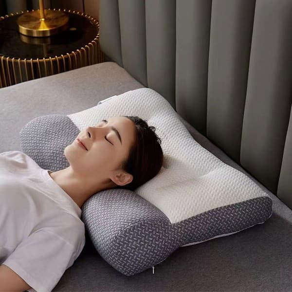 Ergonomisk kudde i memory foam för lindring av nacksmärta, ortopedisk design (LGL) White 48*74cm