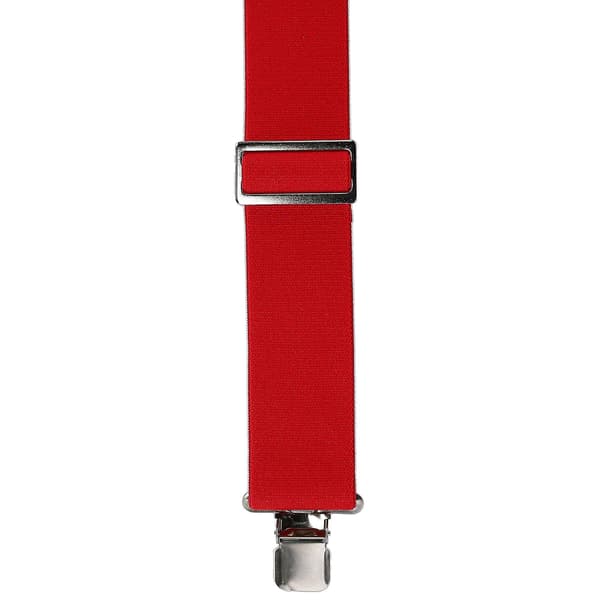 CTM Elastiske brannmannsseler med klipsfeste, 5 cm (Menn) (LGL) Red one size