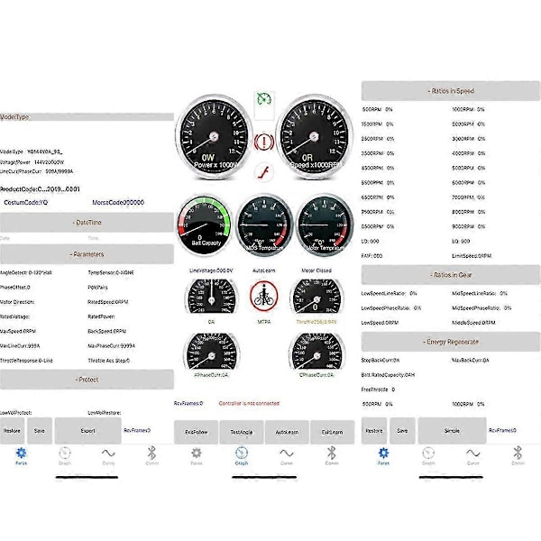 För FarDriver Controller Programmering Bluetooth Adapter BT Modul för ND72240 72260 72360 72680 Mobil Kontroll-BRA LGL As Shown