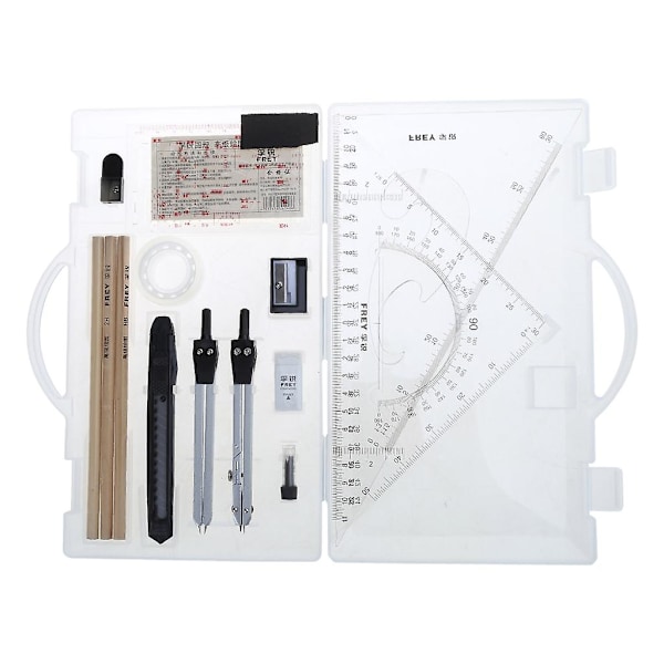 Arkitektset, Geometriset, Passare och Gradvinkelset, Ritverktyg LGL White transparent