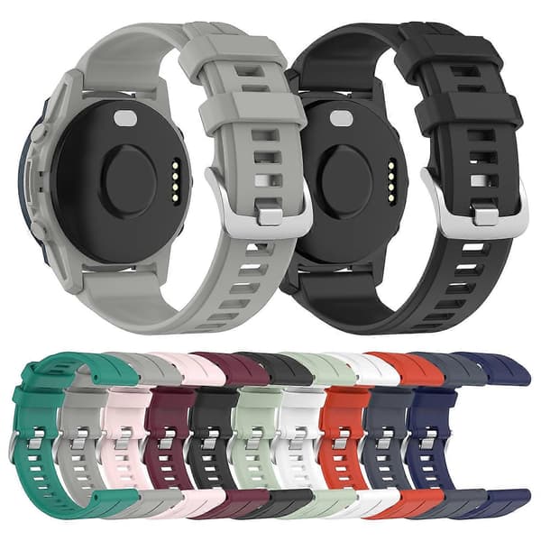 Til Garmin Forerunner 955 / 255 / 745 22mm Silikone Urrem (LGL) White