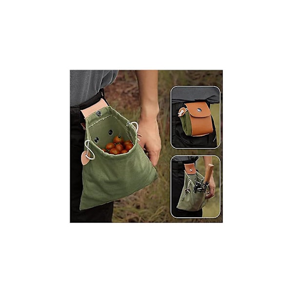 Stor kapasitet sopp plukking bag sopp fôring bag utendørs frukthage høst bag pustende mesh fôring bag