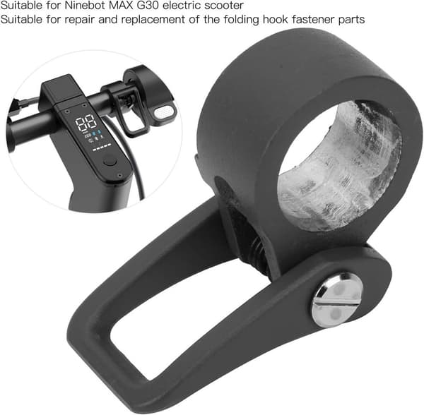 Deroll Elektrisk Scooter Krog, Krog Reservedele Elektrisk Scooter Tilbehør til Ninebot Max G30 Ca. 4,6 x 2,6 cm