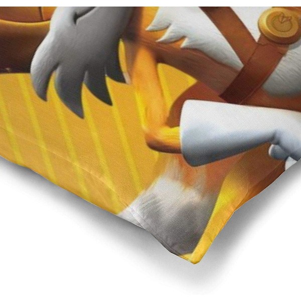 Sonic Boom - Miles Tails Kodin sisustus Sohva Makuuhuone Auto Standardi Tyynyliina Neliö Tyynynpäällinen, Standardikoko 18 X 18 tuumaa 45X45CM AA-504 LGL 45x45cm