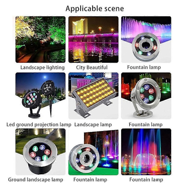 10 kpl 3x3w Korkea Rgb Punainen Led Lamppu Säästölamppu Helmet Polttimot 6-nastainen 45mil 3w Korkea (LGL)