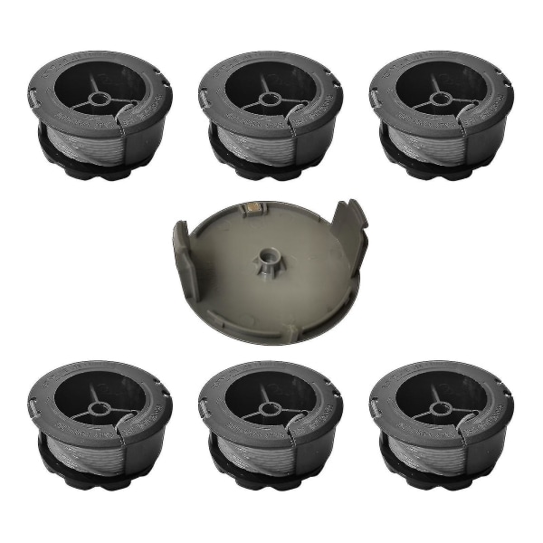 4 Spoler 1 Cap Bosch F016800570 Erstatningsspole For Bosch Universal Grasscut Med Cap 1600a01r5j [LGL] 6 spools 1 cap
