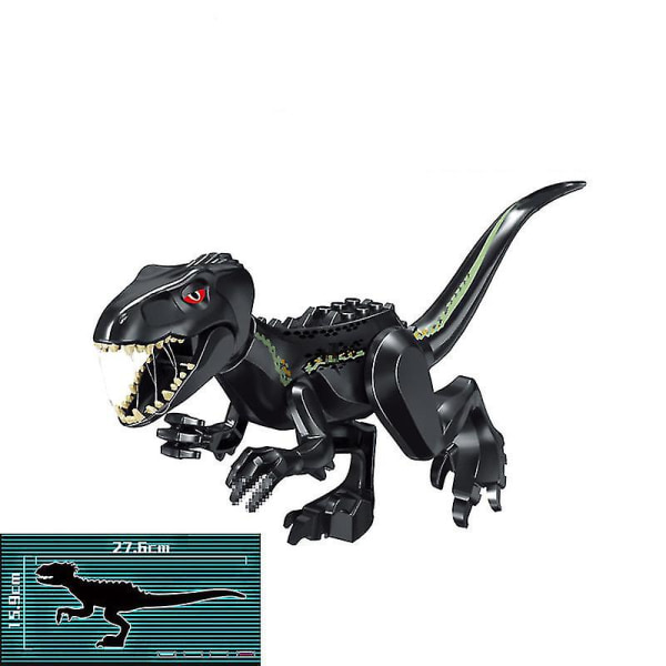 1 stk. Jurassic Big Size Dinosaur Byggeklodser T-rex Quetzalcoatlus Baryonyx Action Figurer Til Børnelegetøj Gaver[GL] Indoraptor