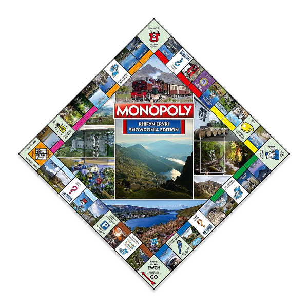 Rhifyn Eryri Snowdonia Edition Monopoly Brädspel