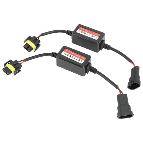 2 st H8 H9 H11 LED Canbus Decoder 12V Fel Fri Anti Flimmer Decoder för LED Strålkastare Dimljus LGL