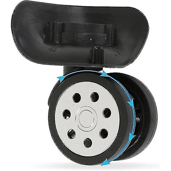 4 st resväskor hjul, ersättning spinner hjul för Universal resväska, svängbara resväska hjul ersättning tillbehör, för vanliga resväskor, vagn S