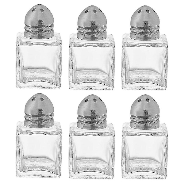 Mini salt- och pepparkvarnar, 0,5 oz / 1/2 oz glas kub kropp restaurang salt- och pepparkvarnar-mxbc shape1