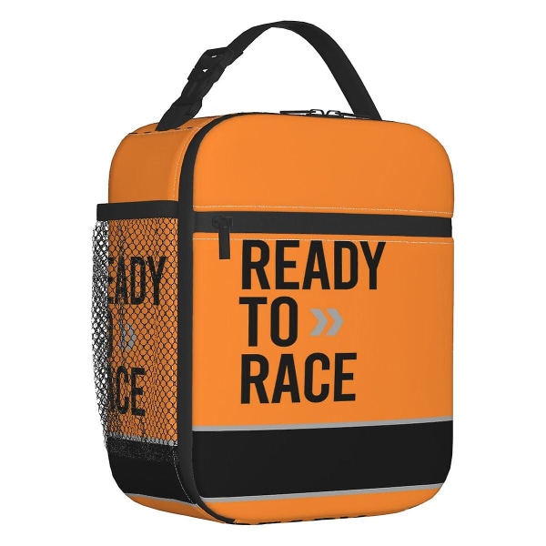 Ready To Race Lunch Box Women Racing Sport Motorcycle Rider Cooler Thermal Food Insulated Lunch Bag School Children Student [LGL]