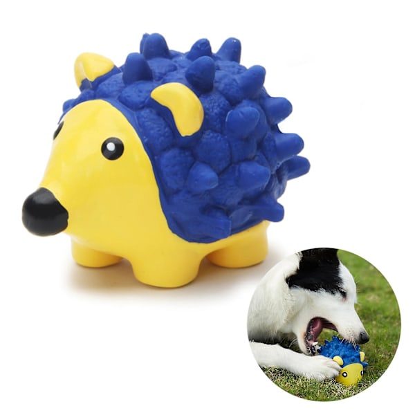 EETOYS Dog Puppy Squeak Soft Latex Toy Cartoon Hedgehog Shape Pet Interactive Toy,Size S [GGL]