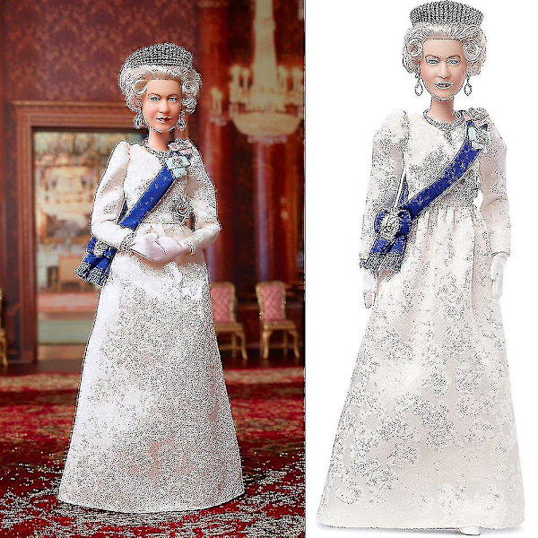 Dronning Elizabeth II Platin Jubilæum Barbie Dukke Kongelig Monarki Figur Legetøj Julegave [LGL]