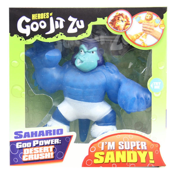 Heroes Sahario Goo Jit Zu Super Sandy Super Stretchig figurleksak[GL] Blue