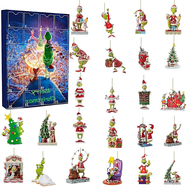 Christmas Grinchs Advent Calendar 2023 Advent Calendar, Christmas Countdown Advent Calendar Gifts For Kids645673122668