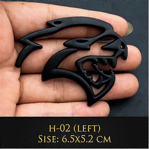 3D Metallinen Hellcat Auton Logo Oven Lokasuojan Sivutarrat Merkki Koriste Takakontin Tunnus Tarra Dodge Challenger Jeep LGL:lle H-03